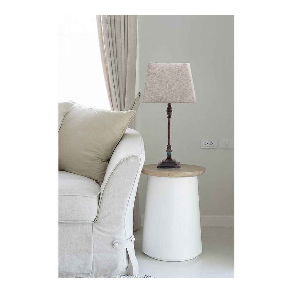Supermesa rinconera model SHUBUNKIN brown rustic Fabrilamp