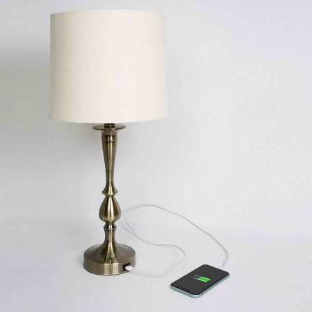 KHALIFA leather USB port with Fabrilamp screen
