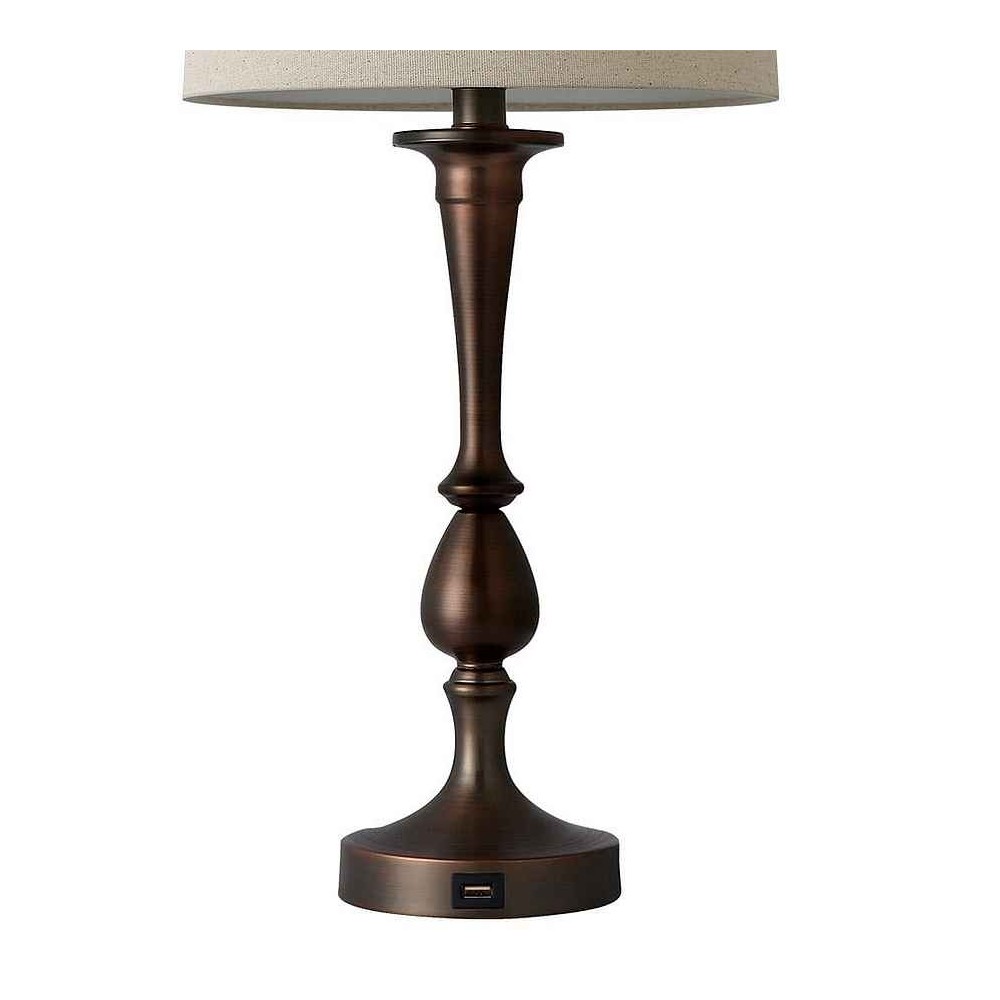 KHALIFA Port USB Marron avec écran Fabrilamp