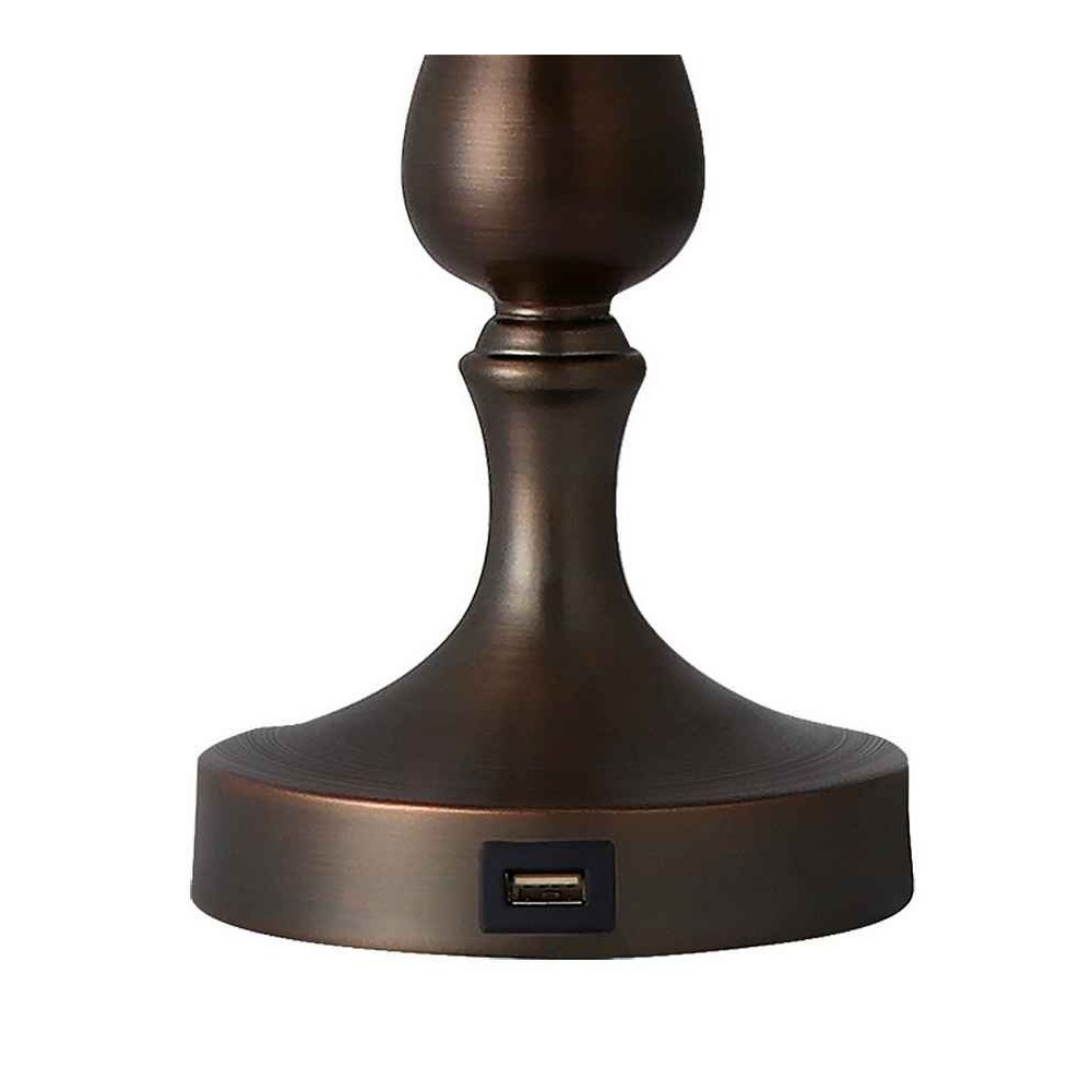 KHALIFA Port USB Marron avec écran Fabrilamp
