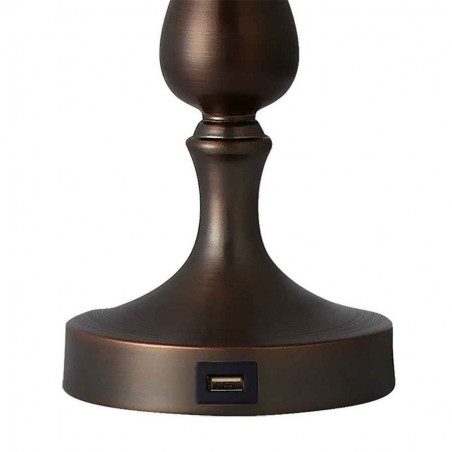 KHALIFA Marron USB port with Fabrilamp screen