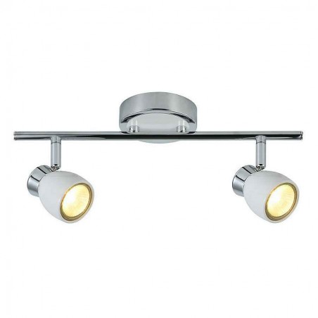 CHACHO bathroom with 2 white-chrome orientable foci