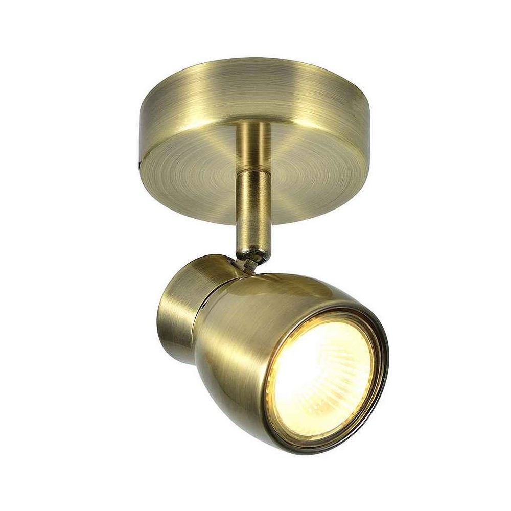Foco bathroom model CHACHO orientable, leather satin Fabrilamp