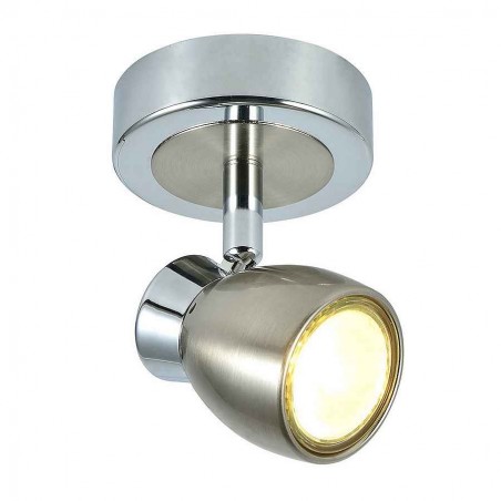 Foco niquel-cromo 1 light orientable model CHACHO for bathroom Fabrilamp