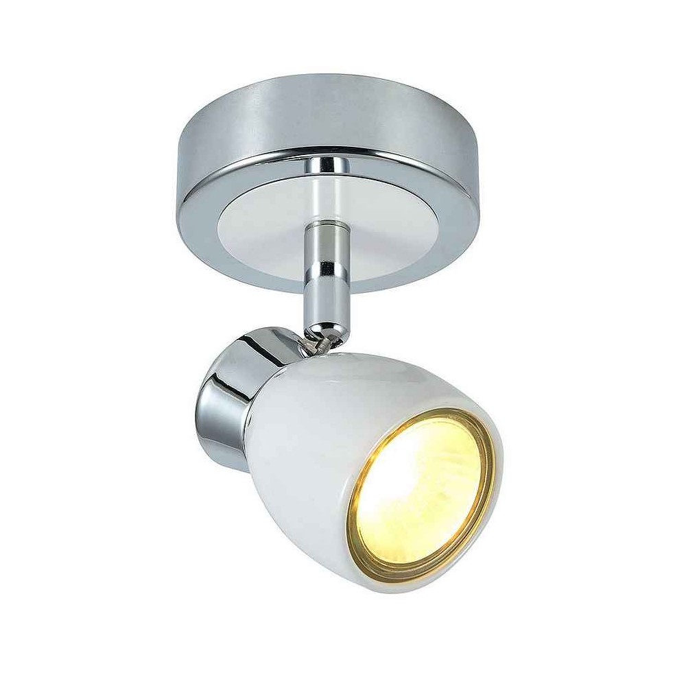 Orientable Bathroom Foco model CHACHO white-chrome Fabrilamp