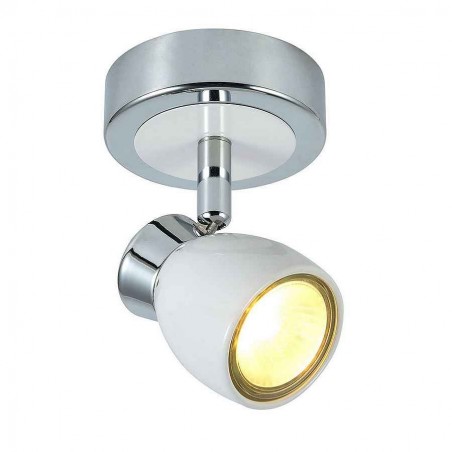 Orientable Bathroom Foco model CHACHO white-chrome Fabrilamp