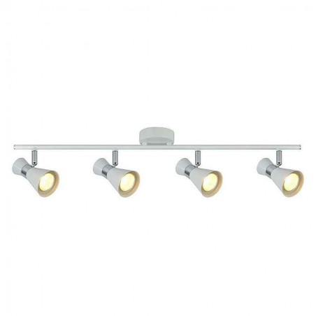 Novedad Regleta MAXIMO 4 bath spotlights, white-chrome Fabrilamp