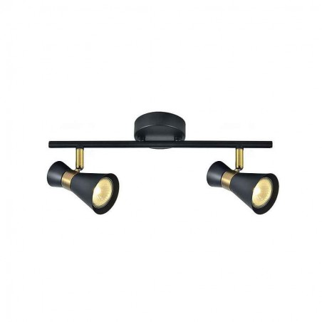 MAXIMO bath run 2 black-coloured foci Fabrilamp