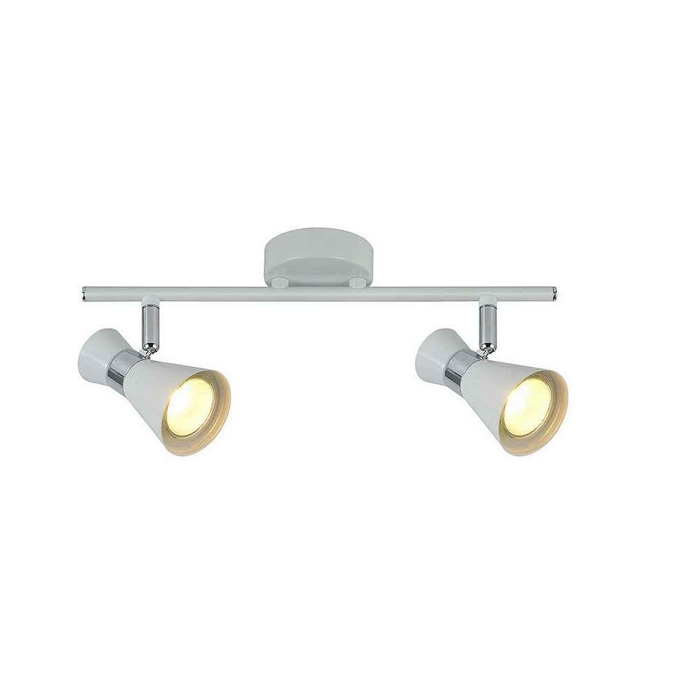 Retail 2 lights model MAXIMO for bathroom, white-chrome Fabrilamp