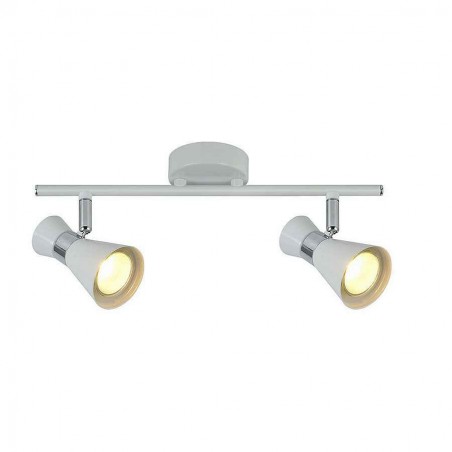 Retail 2 lights model MAXIMO for bathroom, white-chrome Fabrilamp