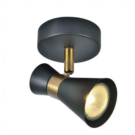 Foco orienable model MAXIMO black-coat for bathroom Fabrilamp