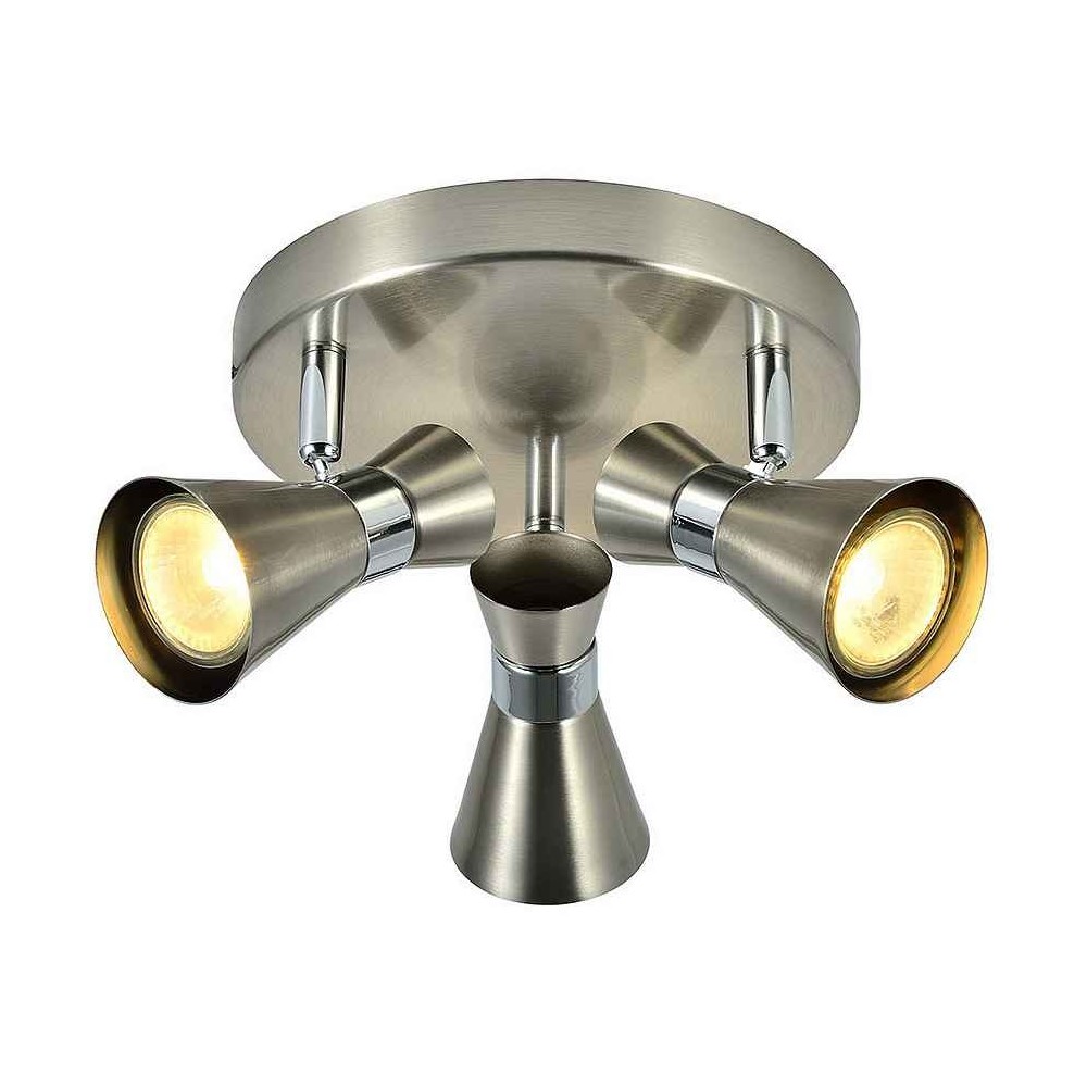 Bathroom lighting Plafon MAXIMO 3 nickel-chrome bulbs Fabrilamp