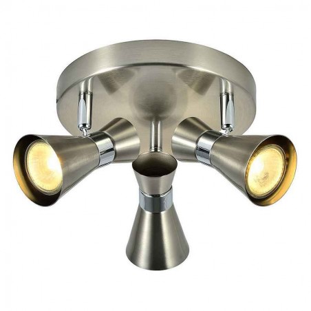 Bathroom lighting Plafon MAXIMO 3 nickel-chrome bulbs Fabrilamp