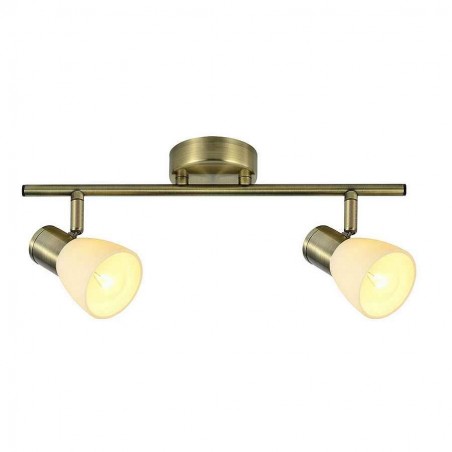 CHOLO range of two orientable spotlights Leather Fabrilamp