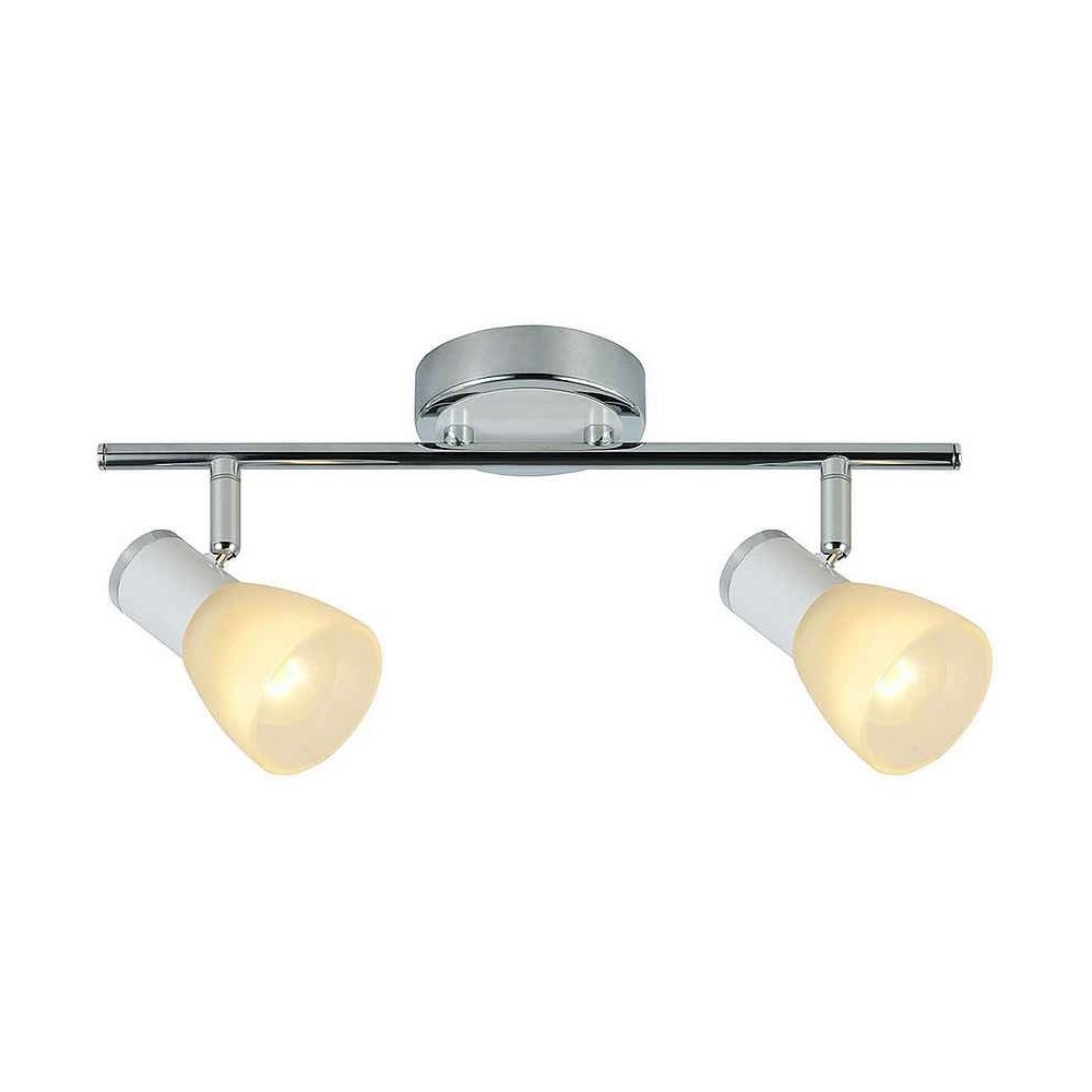 Bathing bag CHOLO two spotlights White/chrome Fabrilamp