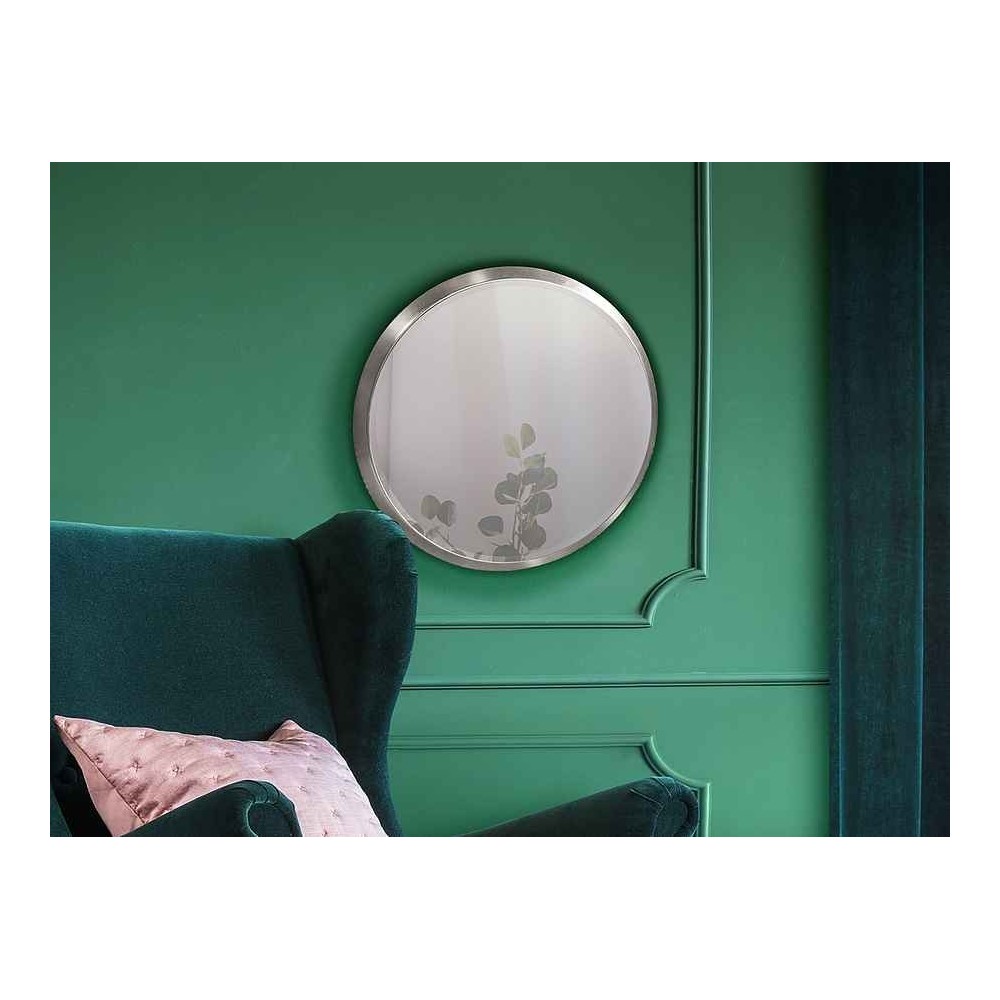 Round mirror model ARIES 44 cm Silver Schuller bread