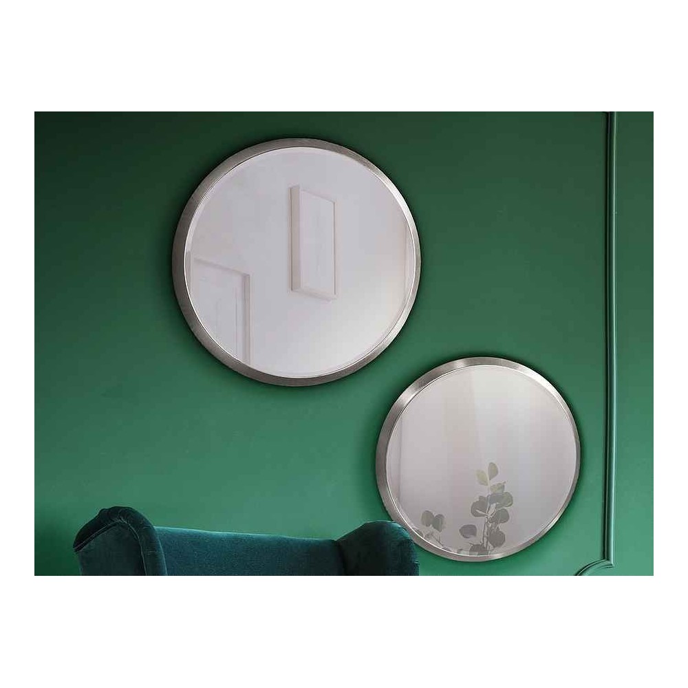 Round mirror model ARIES 44 cm Silver Schuller bread