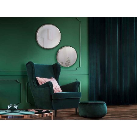 Round mirror model ARIES 44 cm Silver Schuller bread