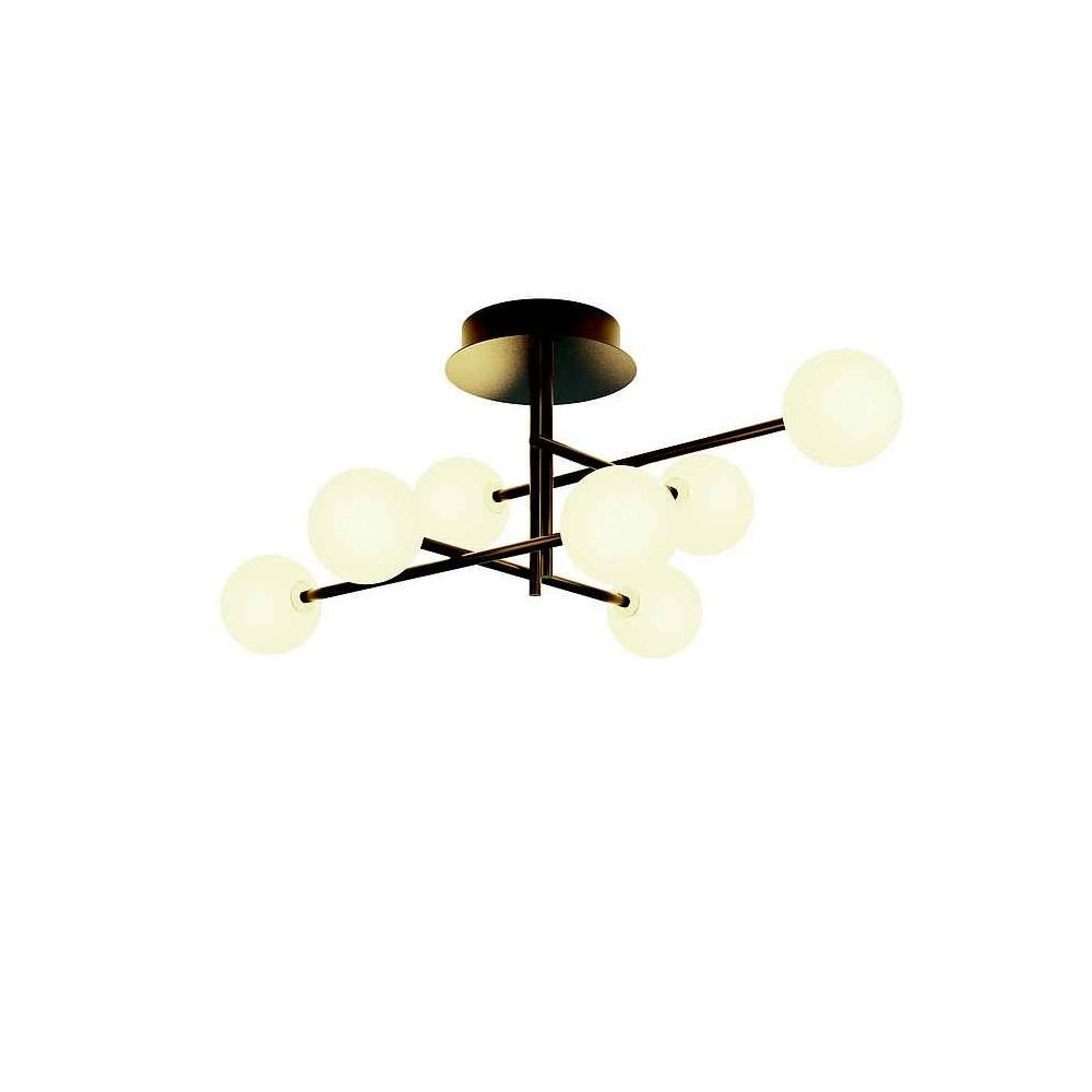 7-light CELLAR lamp with spherical tulips MANTRA