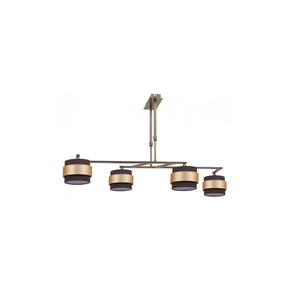 Lampada 4lp Bremen Pelle/marrone-oro 4xe14 Regx92