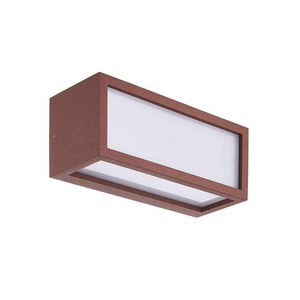 Rectangular UTAH for exterior, brown finish MANTRA