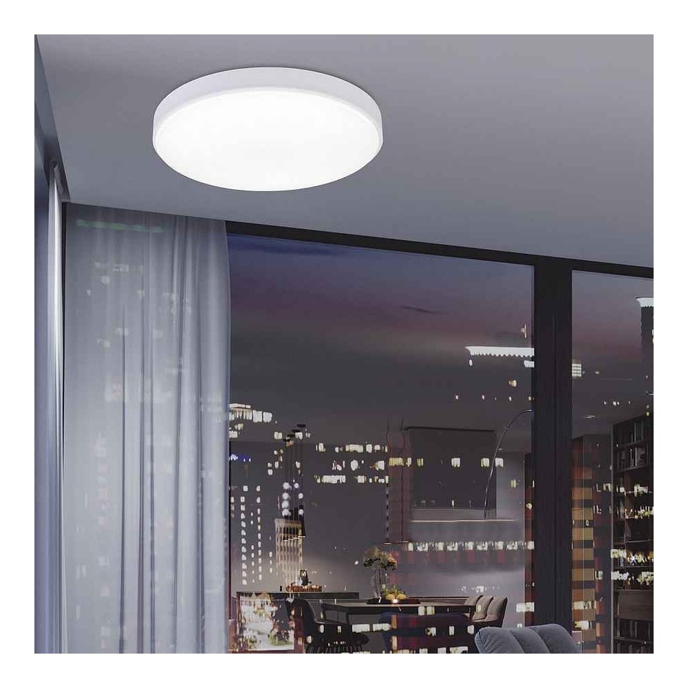 Plafon led 30w modelo BERTIE redondo blanco ALEMAR