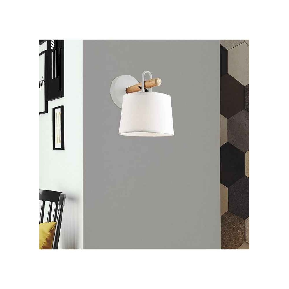 A white-madera model AROLAS with screen ALEMAR