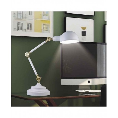 Flexo articulable de 1 luz modelo TADAO blanco Alemar