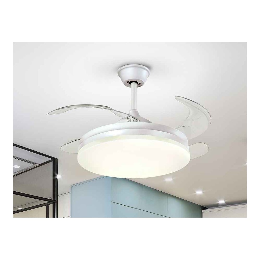 DC VENTO fan led 100 cm timer off remote control Schuller