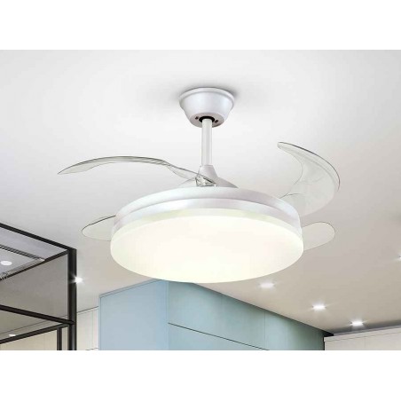 DC VENTO ventilateur led 100 cm timer off télécommande Schuller