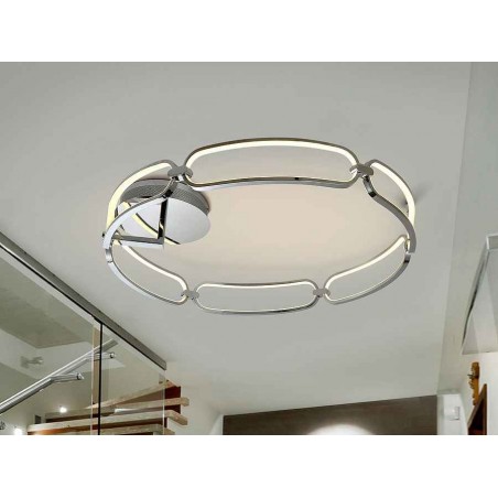 Plafon led 65w model Chrome COLETTE 80cm CROMO SCHULLER