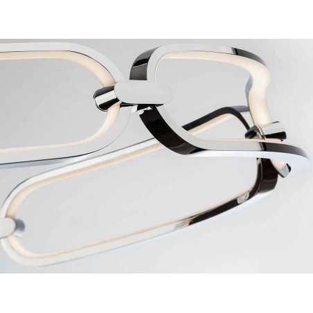 Plafon led 65w modelo COLETTE cromo 80cm Dimable CROMO SCHULLER