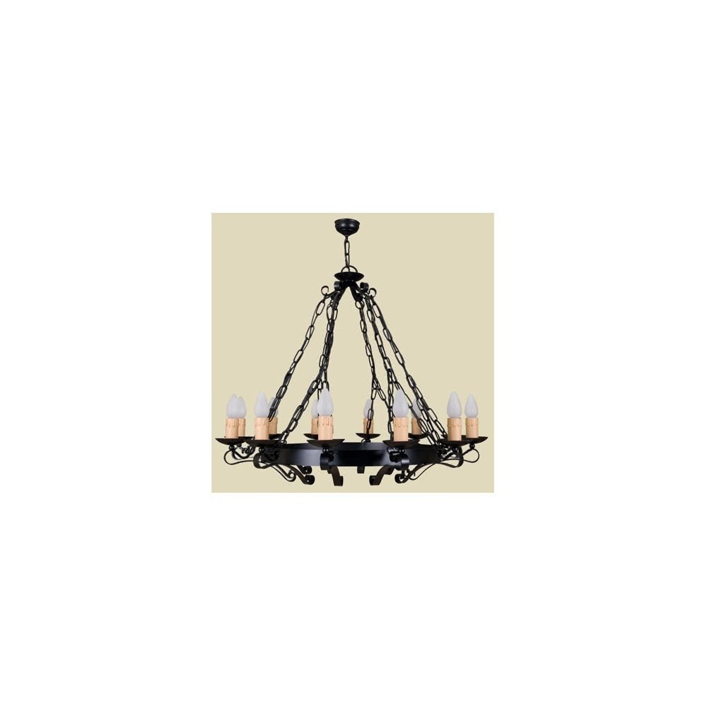 Lamp Rustica 10lxe27 60w Black(70x90)