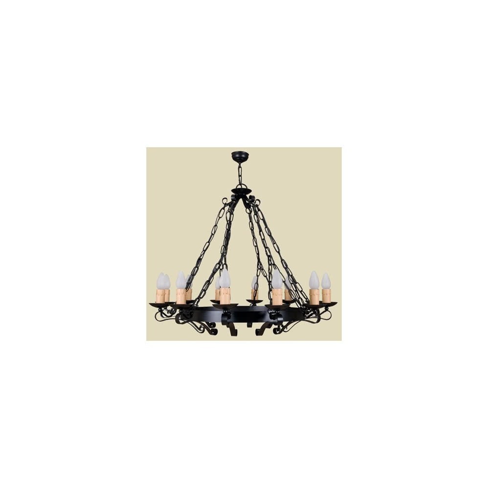 Lampe Rustique 10lxe27 60w Noir (70x90)