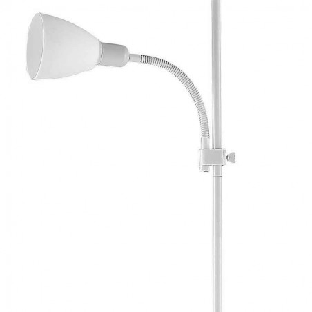 Standing lamp with white RILON reader point FABRILAMP