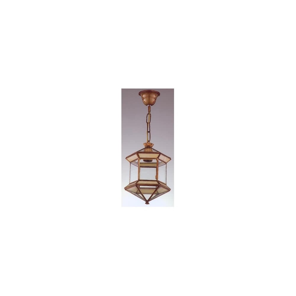 Farol Granadino Hexagonal Opalina 1xe27 28x20