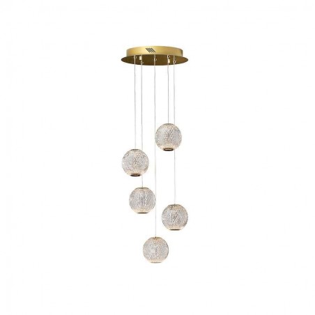 Lampara circular de 5L LED modelo AUSTRAL dorado Schuller