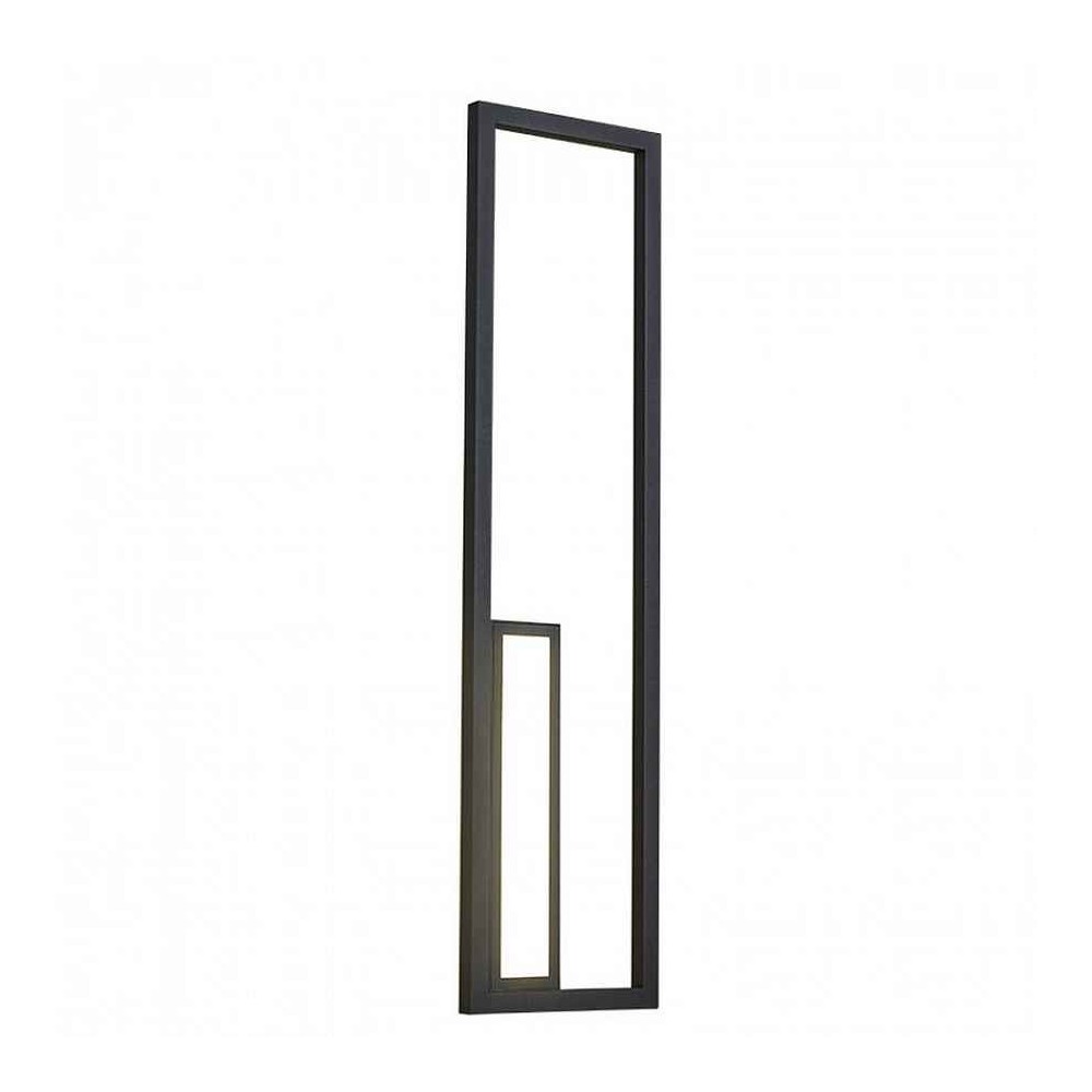 Aplique led rectangular BOUTIQUE black 20 w dimable MANTRA
