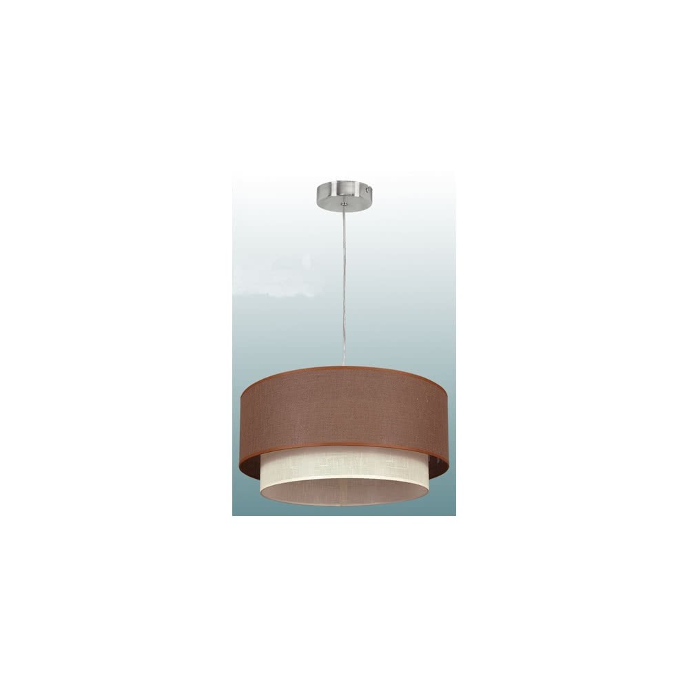 Doppio ciondolo 1l. Marrone/beis Cilind (50/40/reg)