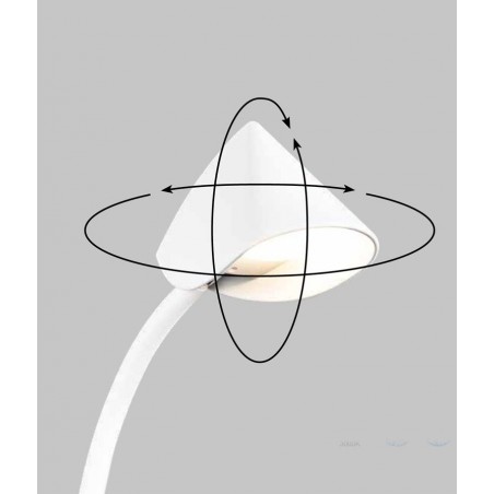 Lightweight LED model CAPUCCINA in white 8.5w MANTRA
