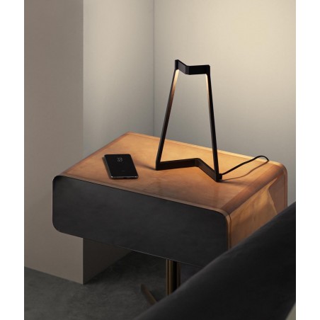 Enveloppe LED MINIMAL en noir, MANTRA