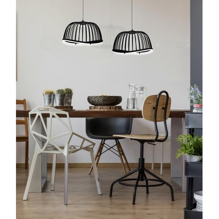 Model lamp CELESTE in black with LED MANTRA