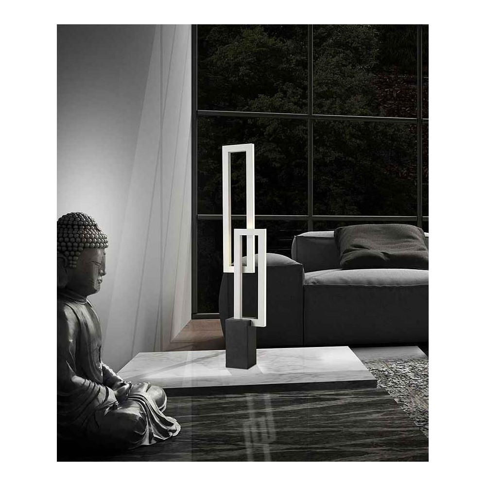 Lamp Overlay LED 18w black model MURAL MANTRA