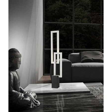 Lamp Overlay LED 18w black model MURAL MANTRA