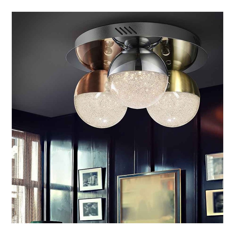 plafon model SPHERE chrome LED finish SCHULLER