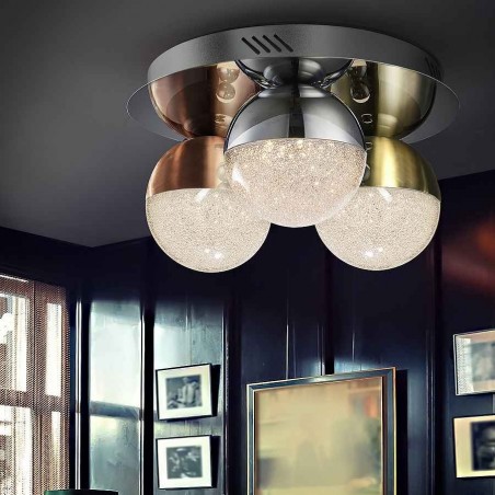 plafon model SPHERE chrome LED finish SCHULLER