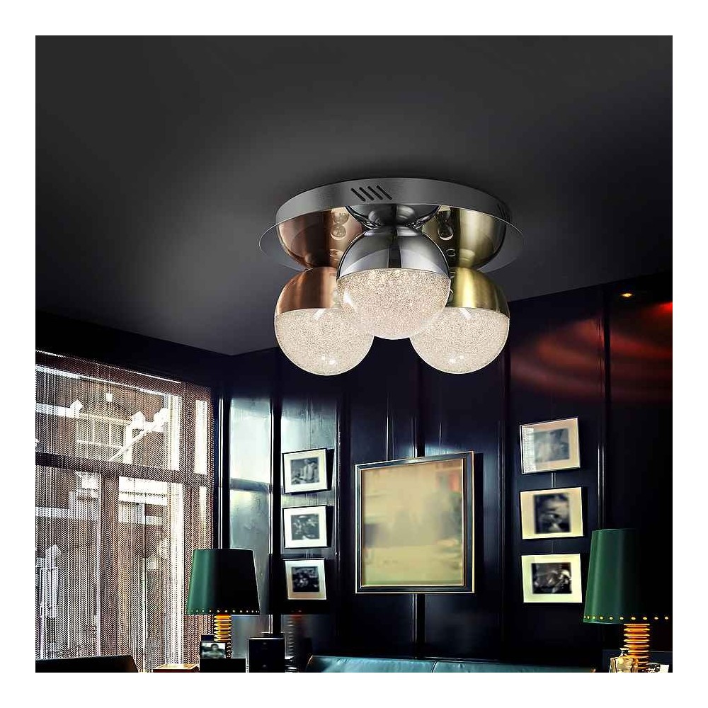 plafon model SPHERE chrome LED finish SCHULLER