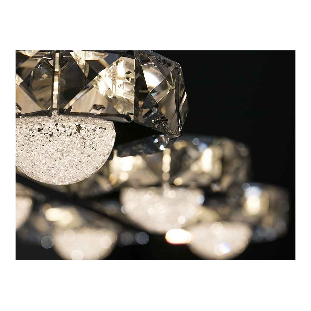Linear lamp led model SURIA chrome 8 lights SCHULLER