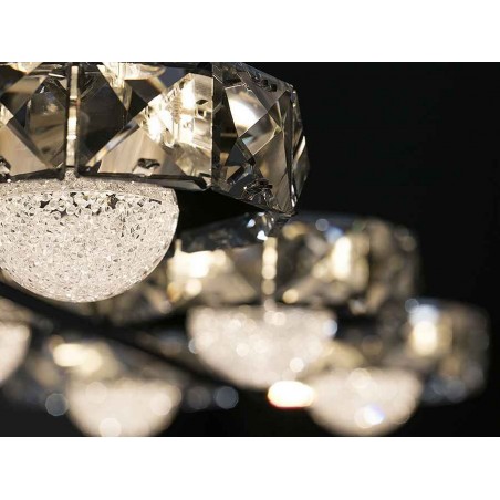 Linear lamp led model SURIA chrome 8 lights SCHULLER