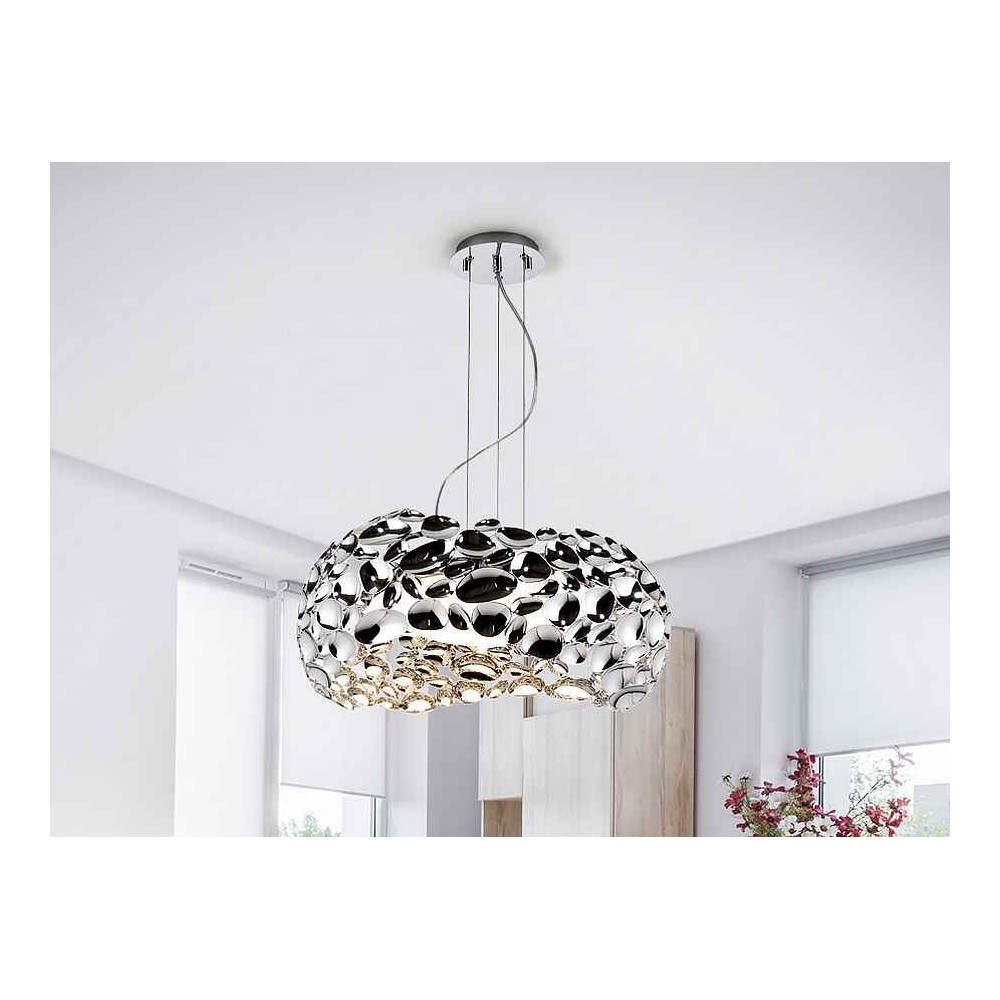 Pendentif Finition Chrome 5 Light Narisa Modèle SCHULLER